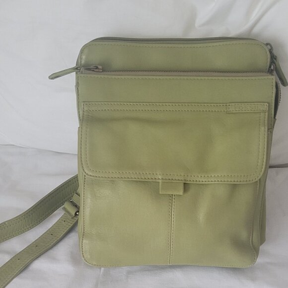 Fossil Handbags - Fossil Green Crossbody Purse